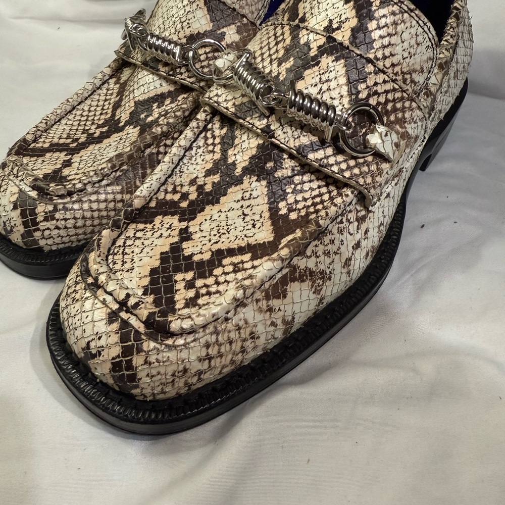 Burberry “New” Men’s Python/Print Barbed Loafers … - image 8